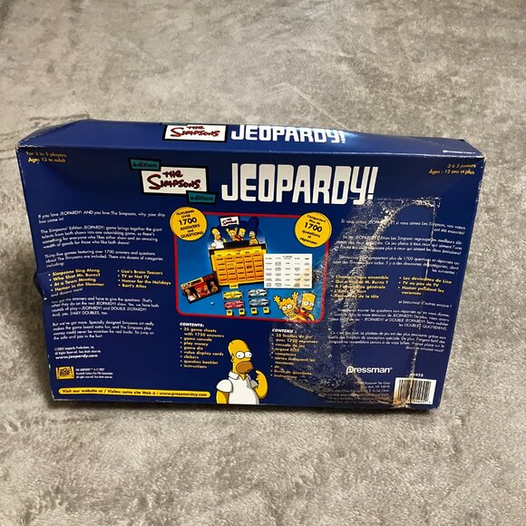Simpsons Jeopardy Board Game 2003. - Picture 7 of 8